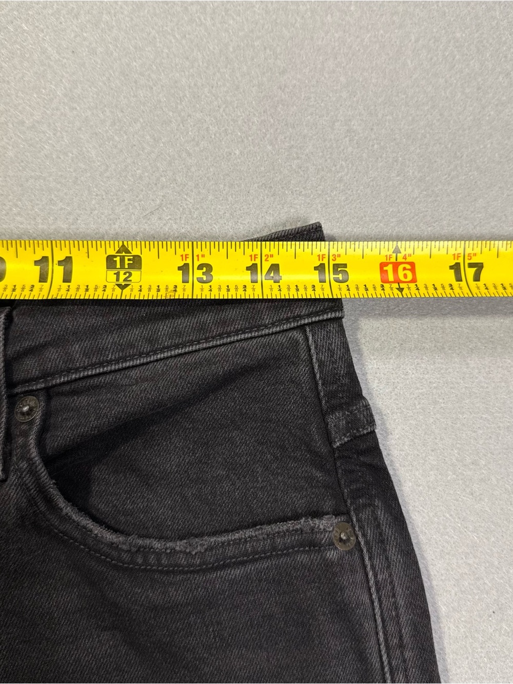 AGOLDE Pinch Waist Jeans Women Size 29 Black/Gray High Rise Straight Leg Cotton - Picture 16 of 16